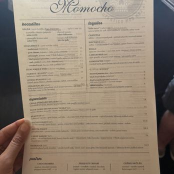 Momocho - Menu - Mexican Near Me - Cleveland, Ohio Momocho - Menu - Mexican Near Me - Cleveland, Ohio