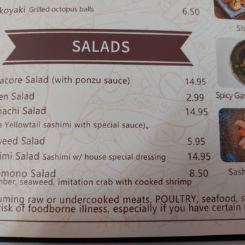 Mijouri Sushi Bune - Menu salad - Sushi Bars Near Me - San Bruno, California Mijouri Sushi Bune - Menu salad - Sushi Bars Near Me - San Bruno, California
