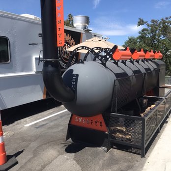Swampys BBQ Sauce and Catering - 20-feet of wood  barbecue. - Food Trucks Near Me - Kennewick, Washington