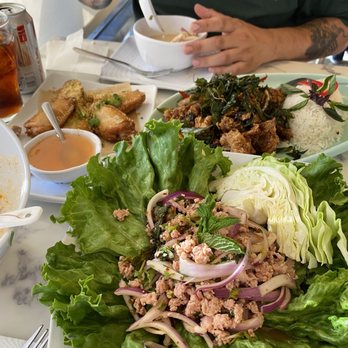 Hug Thai Express - Larb chicken wings and cashew chicken - Thai Near Me - La Mesa, California Hug Thai Express - Larb chicken wings and cashew chicken - Thai Near Me - La Mesa, California