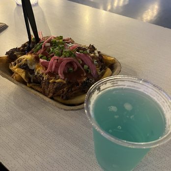 Brewery X - Pulled pork loaded fries and Baja Sipper - Breweries Near Me - Anaheim, California