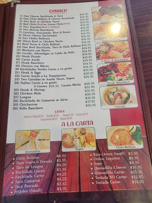 Menu photo 5 Armando's Mexican Restaurant South El Monte, CA