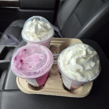 Starbucks - 2 fraps, 1 dragon drink - Coffee & Tea Near Me - Richardson, Texas Starbucks - 2 fraps, 1 dragon drink - Coffee & Tea Near Me - Richardson, Texas