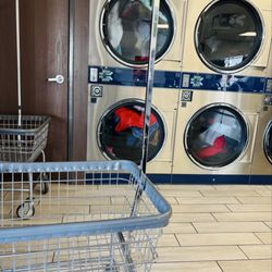 Desert Oasis Laundromat - Dryers. Time is based on quarters.