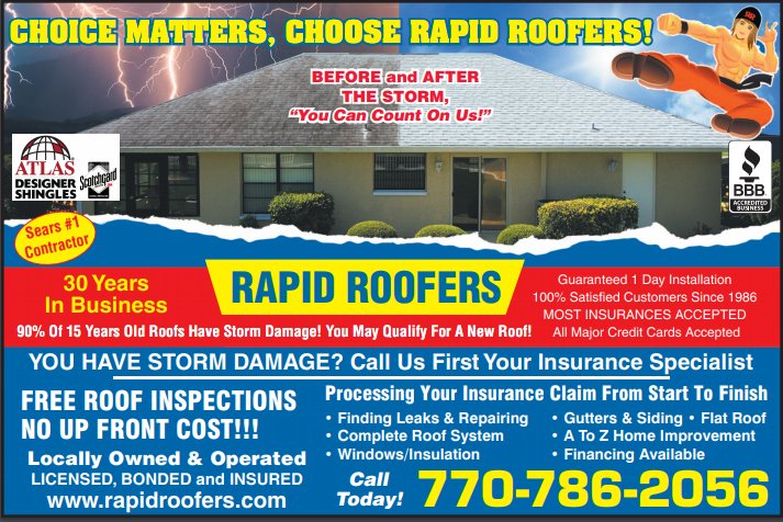 Slide of Rapid Roofers