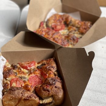 Flour City Bread Company - two boxes of pizza - Bakeries Near Me - Rochester, New York