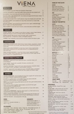 Menu photo 1 Viena Miami, FL Menu photo 1 Viena Miami, FL