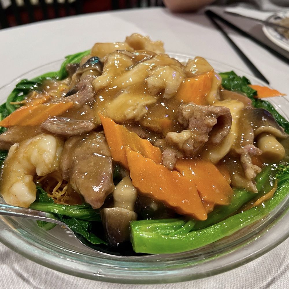 The Empress Seafood Restaurant - Combination pan fried noodles (chow mein) - Dim Sum Near Me - Denver, Colorado The Empress Seafood Restaurant - Combination pan fried noodles (chow mein) - Dim Sum Near Me - Denver, Colorado
