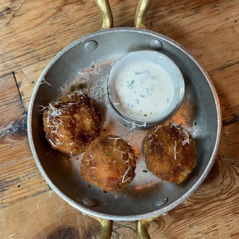 Eureka! - Mac N- Cheese Balls. These were good. - American Near Me - Austin, Texas Eureka! - Mac N- Cheese Balls. These were good. - American Near Me - Austin, Texas