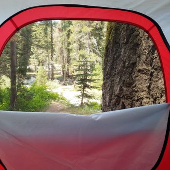 Lodgepole Campground - View from our tent at site 134 - Campgrounds Near Me - Three Rivers, California Lodgepole Campground - View from our tent at site 134 - Campgrounds Near Me - Three Rivers, California