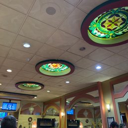 Stained glass on the ceiling