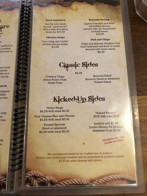Menu photo 7 Proud Cut Saloon Cody, WY