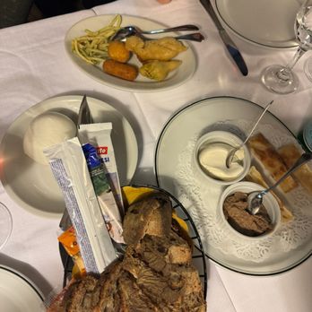 Hostaria Costanza - Delicious foie gras and house appetizer with buffalo mozzarella. - Italian Near Me - Rome, RM Hostaria Costanza - Delicious foie gras and house appetizer with buffalo mozzarella. - Italian Near Me - Rome, RM