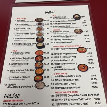 Dolsoe - Menu - Korean Near Me - North York, Ontario