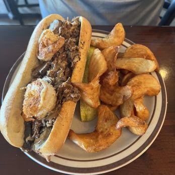 Sawmill Grill - Surf & Turf sub.  The sidewinders were incredible! - American Near Me - Oxford, Pennsylvania