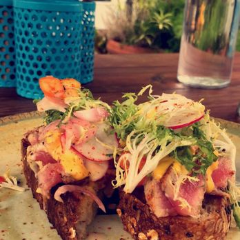 Doce Provisions - Ahi Tuna toast - New American Near Me - Miami, Florida Doce Provisions - Ahi Tuna toast - New American Near Me - Miami, Florida