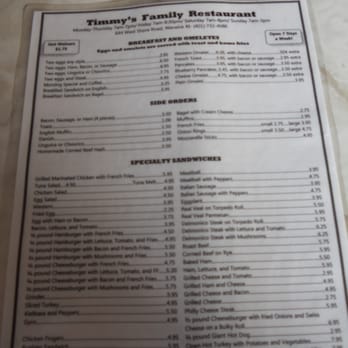 Timmy's Restaurant - Breakfast is cheap. - Breakfast & Brunch Near Me - Warwick, Rhode Island