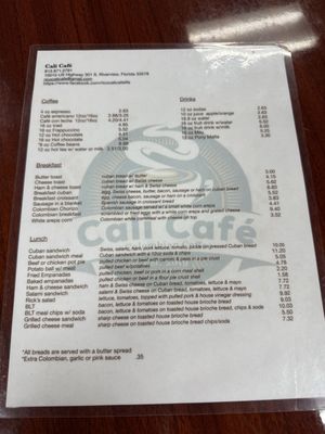 Menu photo 5 Cali Cafe Riverview, FL