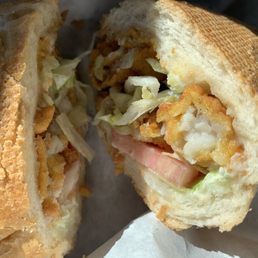 Catfish poboy Catfish poboy