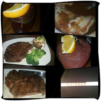 Outback Steakhouse - Punch, French onion soup rib eye broccoli baked potatoe tiki drink rib eye 4 the dog & free pen I have 2 say it was a good night - Steakhouses Near Me - Vacaville, California Outback Steakhouse - Punch, French onion soup rib eye broccoli baked potatoe tiki drink rib eye 4 the dog & free pen I have 2 say it was a good night - Steakhouses Near Me - Vacaville, California