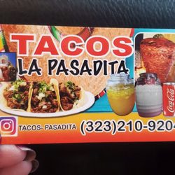 La Pasadita Tacos - Front of business card