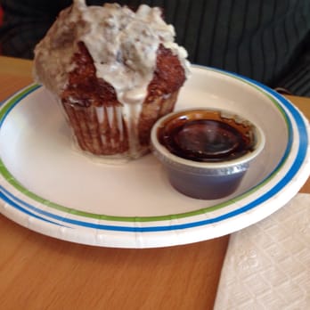 Chroma Cafe & Bakery - French toast muffin - so light and fluffy with ribbon of cinnamon - forget about that cinnamon bun crud - this is the real deal! - Bakeries Near Me - Binghamton, New York Chroma Cafe & Bakery - French toast muffin - so light and fluffy with ribbon of cinnamon - forget about that cinnamon bun crud - this is the real deal! - Bakeries Near Me - Binghamton, New York
