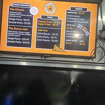 Smash Akhs - Menu - Food Trucks Near Me - Glenn Dale, Maryland