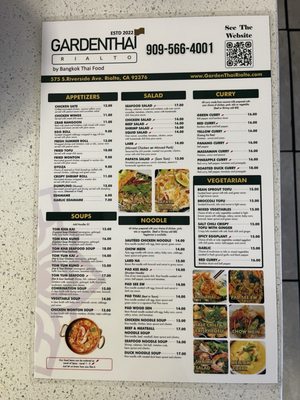 Menu photo 1 Garden Thai Rialto Rialto, CA Menu photo 1 Garden Thai Rialto Rialto, CA