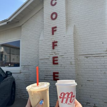Monomyth Coffee - Iced bourbon maple & Chai Latte - Coffee & Tea Near Me - Lubbock, Texas