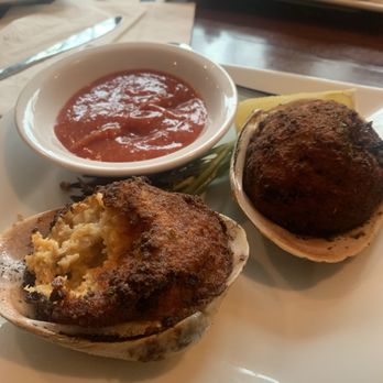 Aidan's Pub - Stuffies with Cocktail Sauce os a true game changer! - Comfort Food Near Me - Bristol, Rhode Island