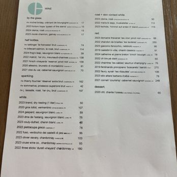 Camaraderie - Menu as of 10/5/25 - New American Near Me - Houston, Texas