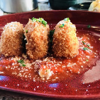 Prezzo Italian Restaurant & Bar - Boca Raton - Tomato Risotto Croquettes from the Bar Bite / Happy Hour Menu - Italian Near Me - Boca Raton, Florida