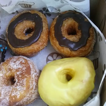 Becker's Bakery - Three cronuts and a lemon doughnut. - Bakeries Near Me - Manhattan Beach, California