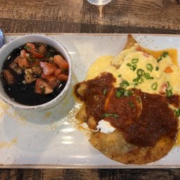Barbacoa quesadilla Benedict