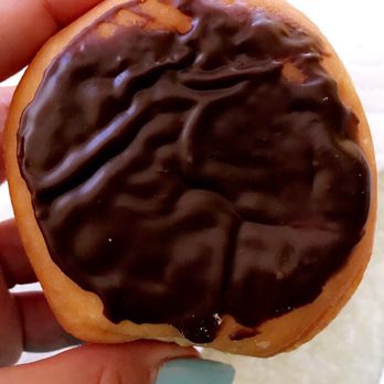 Dunkin' - Can they skimp a little more on the chocolate? Geez.... the Dunkin' Donuts in south city sure doesn't! - Donuts Near Me - Fremont, California