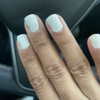 Nail Pros And Spa - Gel manicure given on to me on a Saturday afternoon. HORRIBLE - Nail Salons Near Me - Camarillo, California