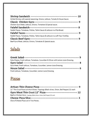 Menu photo 1 Zaman Hookah Lounge Lenexa, KS