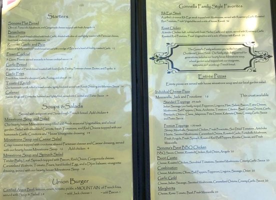 Menu photo 6 Union Hotel Restaurant Occidental, CA