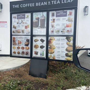 The Coffee Bean & Tea Leaf - Menu March 2021 - Coffee & Tea Near Me - Long Beach, California