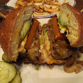 Zinburger - The Zinburger with griddled sweet potato, avocado, and a fried egg. - New American Near Me - Scottsdale, Arizona Zinburger - The Zinburger with griddled sweet potato, avocado, and a fried egg. - New American Near Me - Scottsdale, Arizona