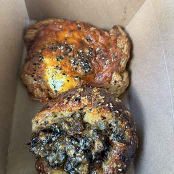 Sugar Moon Bakery - Top to bottom: Jalapeño Popper pastry and miso mushroom brioche - Bakeries Near Me - Chicago, Illinois