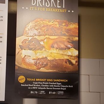 Einstein Bros. Bagels - Texas Brisket egg sandwich - Bagels Near Me - Orlando, Florida