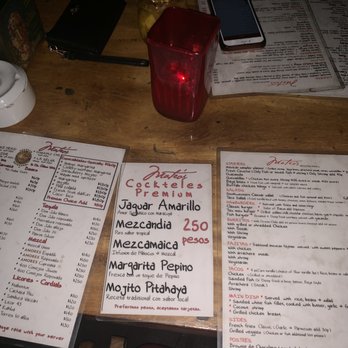 Mateo's - Menu - Mexican Near Me - Tulum, ROO