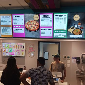 Turmerica - Menu up on the top. Counter-service - Indian Near Me - Schaumburg, Illinois