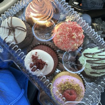 Sugar Ray's Bake Shop - The variety of cupcakes I was given. - Bakeries Near Me - Plano, Texas