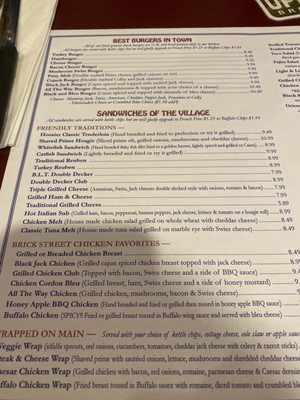 Menu photo 6 Friendly Tavern Zionsville, IN