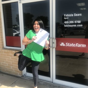 Fabiola Sears - State Farm Insurance Agent - Celebrating her new auto and fire insurance license. - Home & Rental Insurance Near Me - Frisco, Texas Fabiola Sears - State Farm Insurance Agent - Celebrating her new auto and fire insurance license. - Home & Rental Insurance Near Me - Frisco, Texas