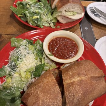 Pizzeria Luca - Meatball Sub and Italia Sub both with Caesar salad - Pizza Near Me - Albuquerque, New Mexico Pizzeria Luca - Meatball Sub and Italia Sub both with Caesar salad - Pizza Near Me - Albuquerque, New Mexico