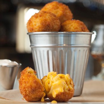 Slater's 50/50 - Slater's 50/50 Denver Bacon Mac & Cheese Balls - Burgers Near Me - Denver, Colorado Slater's 50/50 - Slater's 50/50 Denver Bacon Mac & Cheese Balls - Burgers Near Me - Denver, Colorado
