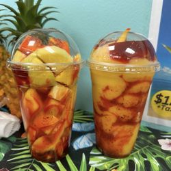 Chamoyada and mango slices